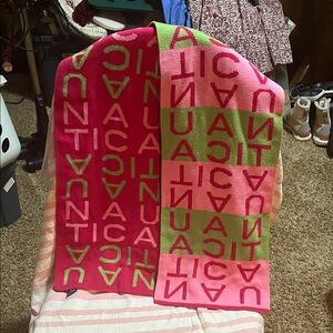 Nautica Pink and Green Scarf